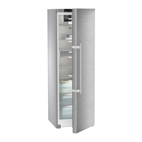 Frigider cu o usa Liebherr SRBstc 529i Peak, BioFresh cu HydroBreeze, 60 cm, 386 l, Sertar Meat & Dairy, InfinitySpring, SmartDeviceBox, LightTower, Clasa C, SmartSteel